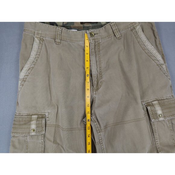Vintage Old Navy Pants Mens 36x30 Beige Military Paratrooper Baggy Cargo 90s Y2K - Picture 8 of 9